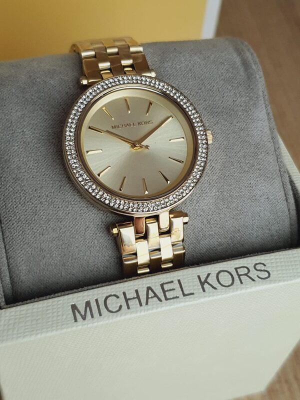 Michael Kors Darci Gold Dial Gold Steel Strap Watch for Women - MK3430